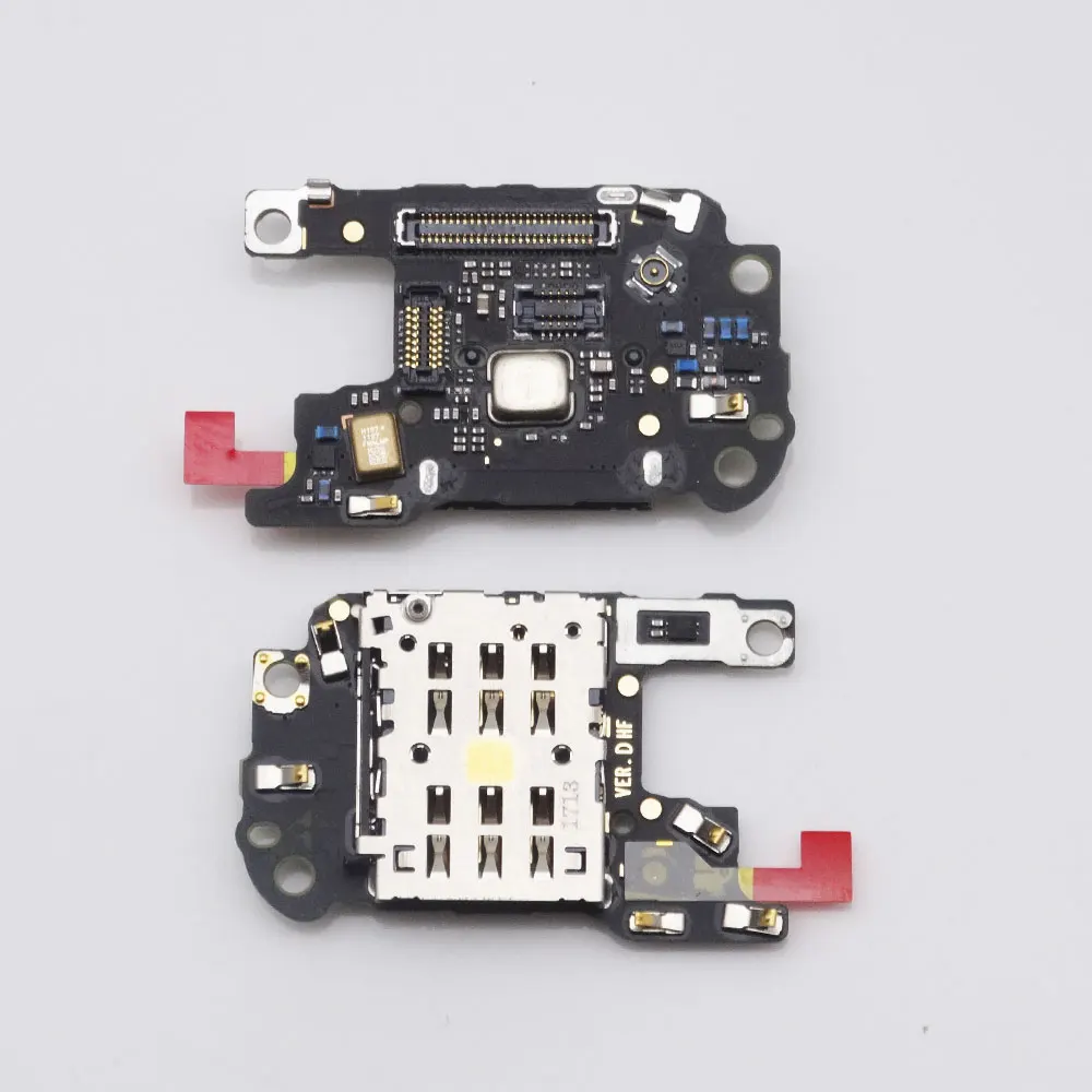 Top Quality For Huawei P30 Pro SIM Card Reader SIM Holder Conecction Board with Microphone Flex Cable Replacement Parts