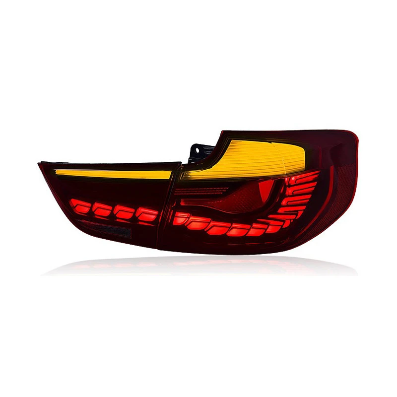 For BMW 3 Series GT F34 Taillight Assembly Modified Full LED Dragon Scale Style Driving Light Brake Light Turn Signal Rear Lamp