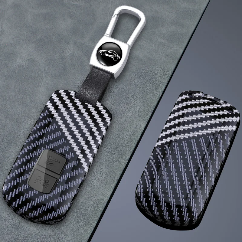 

Carbon Fiber Motorcycle Key Case Cover Fob Shell Protective Case Compatible With Honda Motorcycle Sleek And Durable Keychain