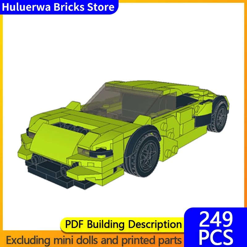 

Speed Racing Car Model MOC Building Bricks Tornado Hypercar Modular Technology Gifts Holiday Assemble Children Toys Suit