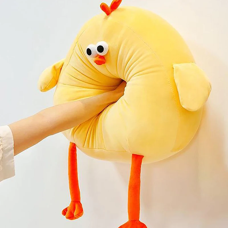 25/45CM  Yellow Chick Doll Soft Stuffed Animal Chicken Plush Toys Pillow Comfort Cushion Gift For Children Home Decor