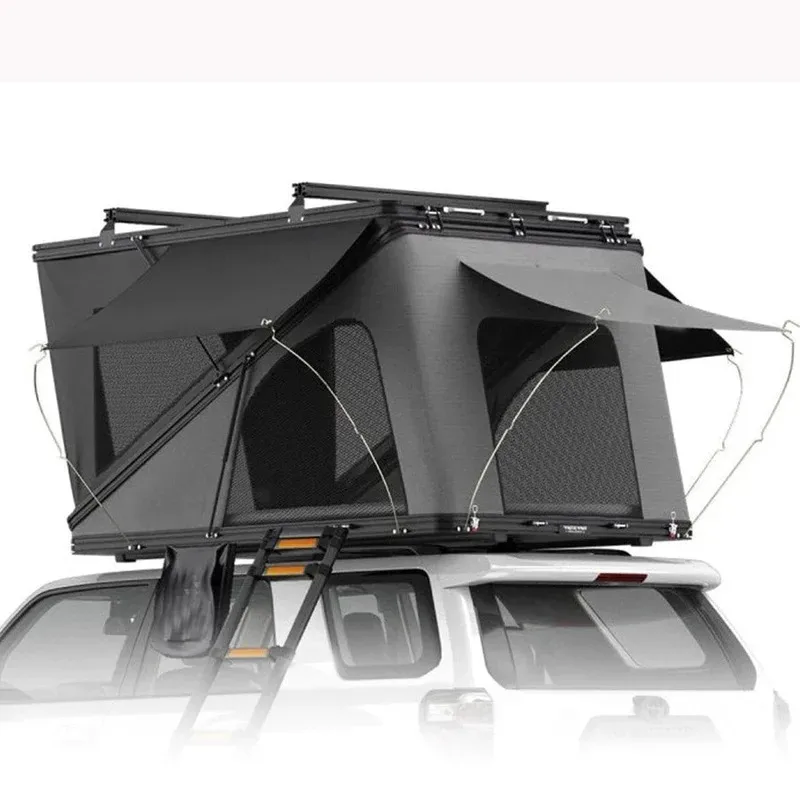 

Quick Setup Four Seasons Car SUV Hard Shell Roof Tent Automatic Z-Shaped Camping Roof Tent