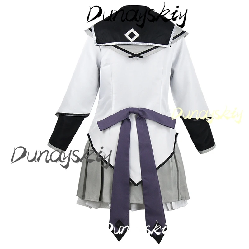 أزياء أنيمي Puella Magi Madoka Magica التأثيرية Akemi Homura أزياء تنكرية للفتيات بدلة معركة مجموعة كاملة فستان شعر مستعار زي مخصص