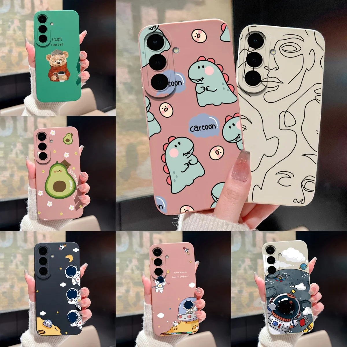 Case For Samsung Galaxy S26 S26 FE S26 Plus S26 Ultra Cute Astronaut Anti-drop Bumper For Samsung S26FE S26Plus S26Ultra Capa