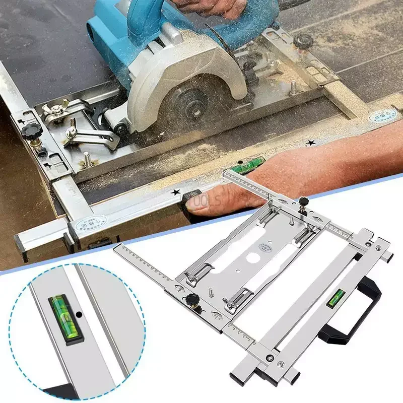 Electric Circular Saw Holder Cutting Guide Rail Woodworking Board Cutter Milling Quick Positioning Backing Board Cutting Machine