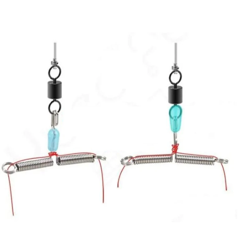 High Quality Spring Fork Quick Hook Sub Line Splitter Hook Anti-winding Release Spring Fishing Gear Wild Fishing Accessories