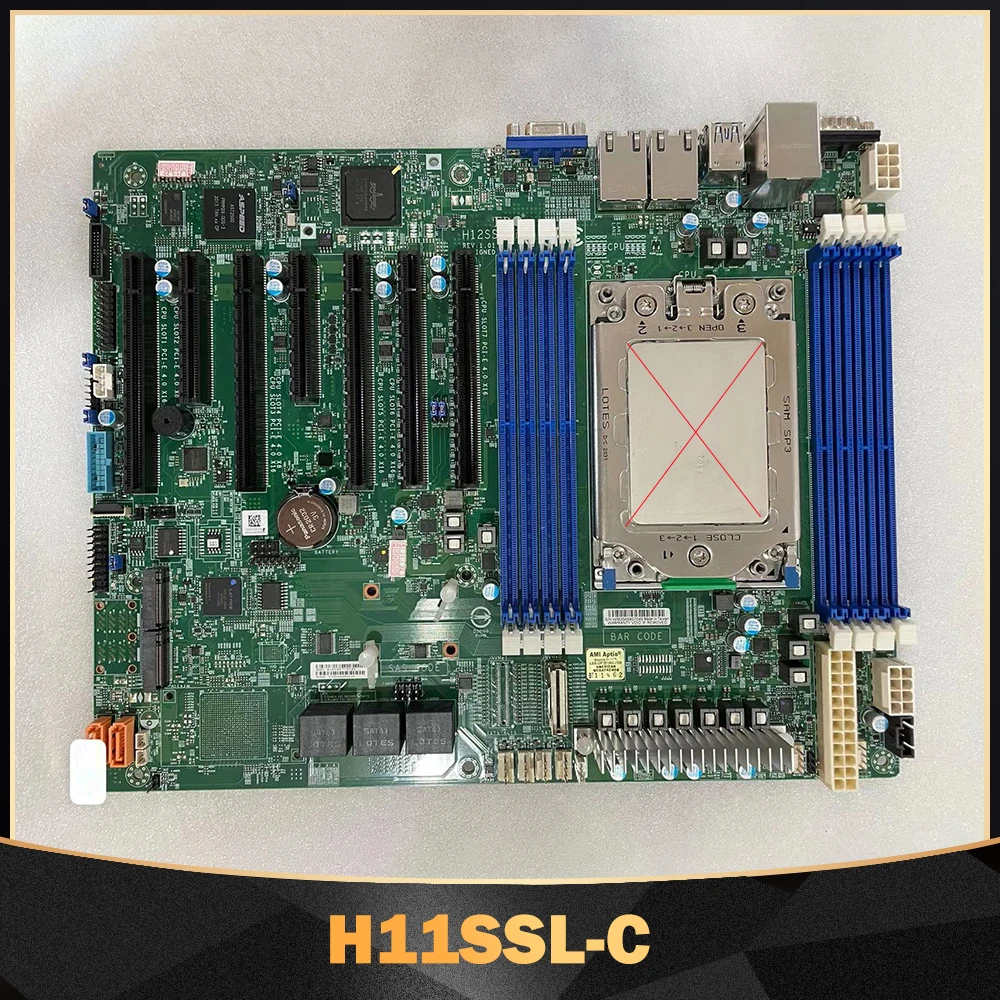 For Supermicro H12SSL-i Server Motherboard Single EPYC 7003/7002 Series Processor ECC DDR4 PCI-E 4.0