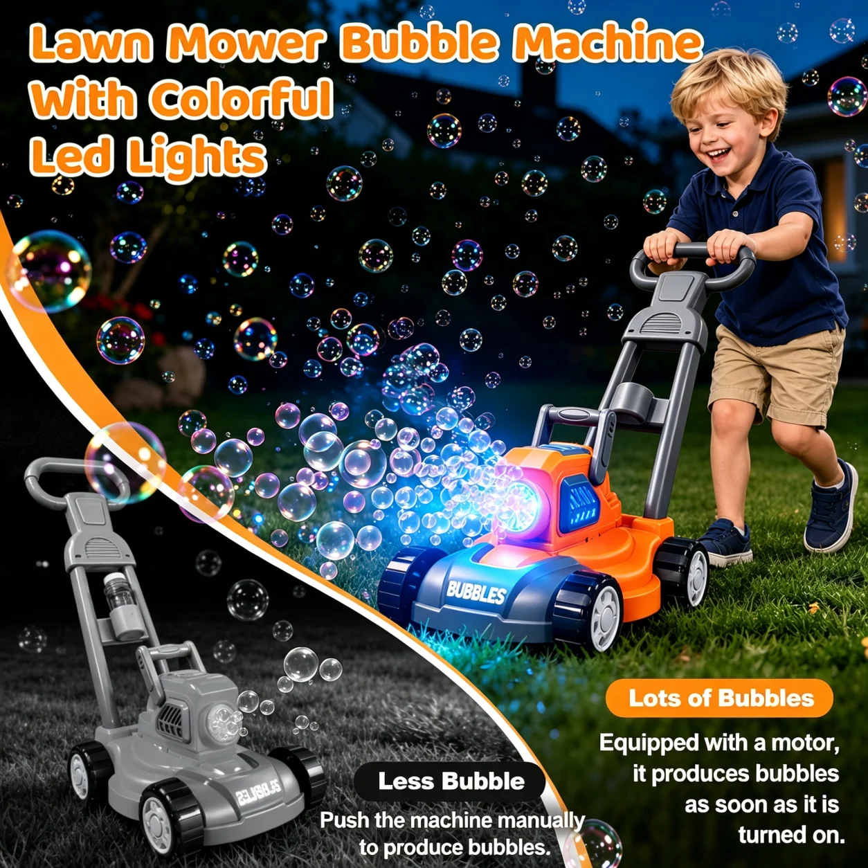 어린이용 핫프리 버블 잔디깎이, 3-in-1 전동 버블 - Kids Outdoor Lawn Mower 리뷰 및 가격