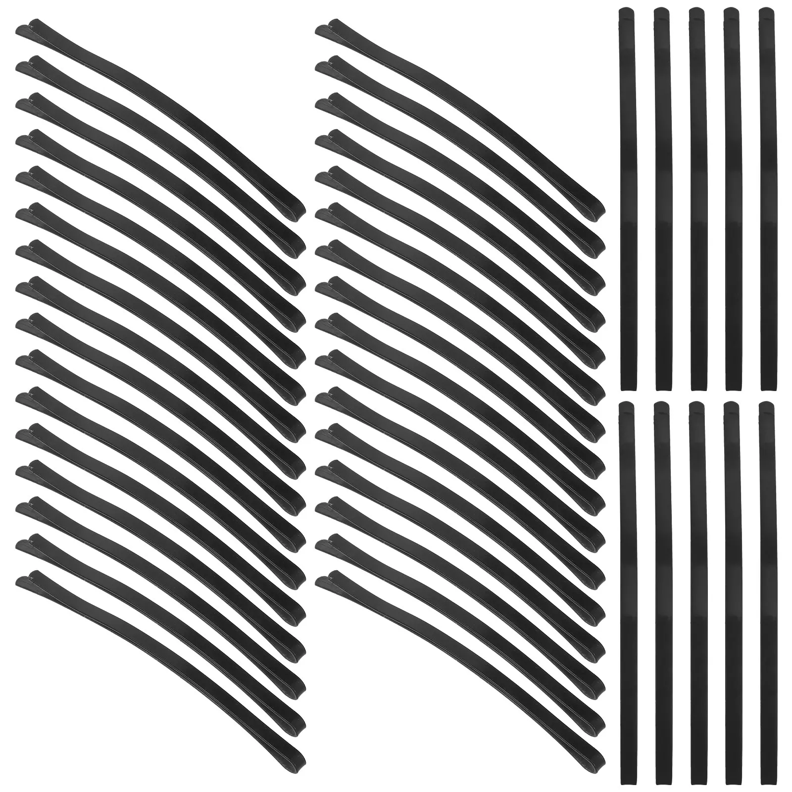 

100Pcs Metal Curved Bobby Pins Black 3.34 Inch Jumbo Non-Slip Hair Clips for Women Thick Hair Updos Chignons Side Bangs French