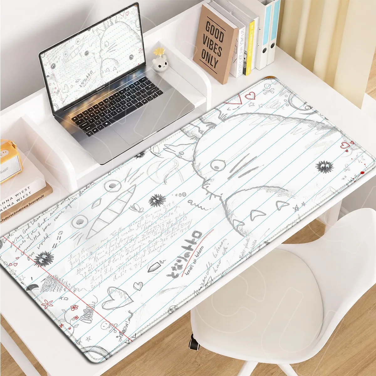 E-sport Gamer Notebook Keyboard Table Rug Large Locking Edge Mousepads Japan Anime My Neighbor T-Totoros Mauspads PC Accessories