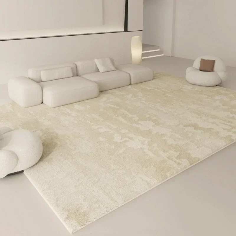 Wabi-sabi Style Carpets for Living Room White Bedroom Decor Plush Carpet Modern Thickened Minimalist Rug Fluffy Soft Bedside Mat