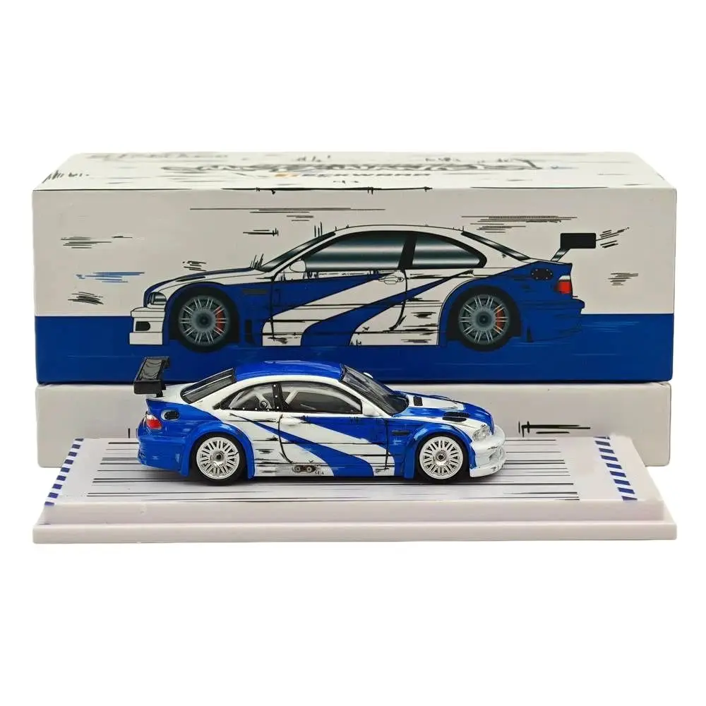 

DCM 1/64 Scale for M3 GTR E46 NFS TECKWRAP APAXPO ZESTEK Diecast Models Car Colletible Auto Gift