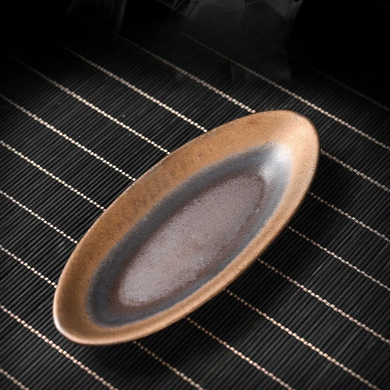 Vintage Gilded Coarse Pottery Handmade Ceramic Household Teaspoon, Tea Pick, and Zen-Style Kung-Fu Tea Set Accessories - view 5