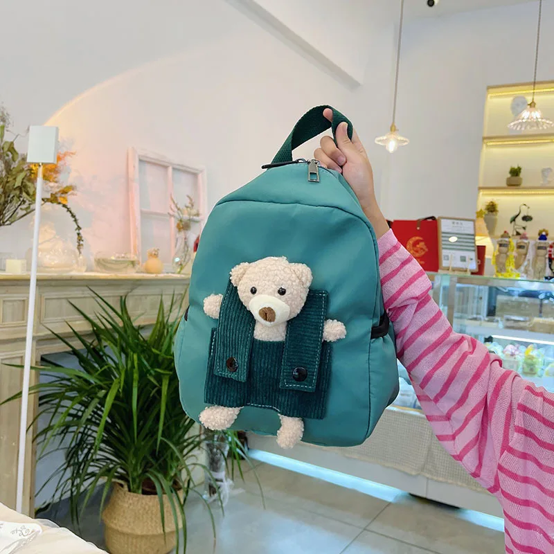 Personalized Toddler Backpack Plush Bear Preschool Bag Kids Backpack for Boys Girls Cute Mini Child’s Bag Backpacks School Bag