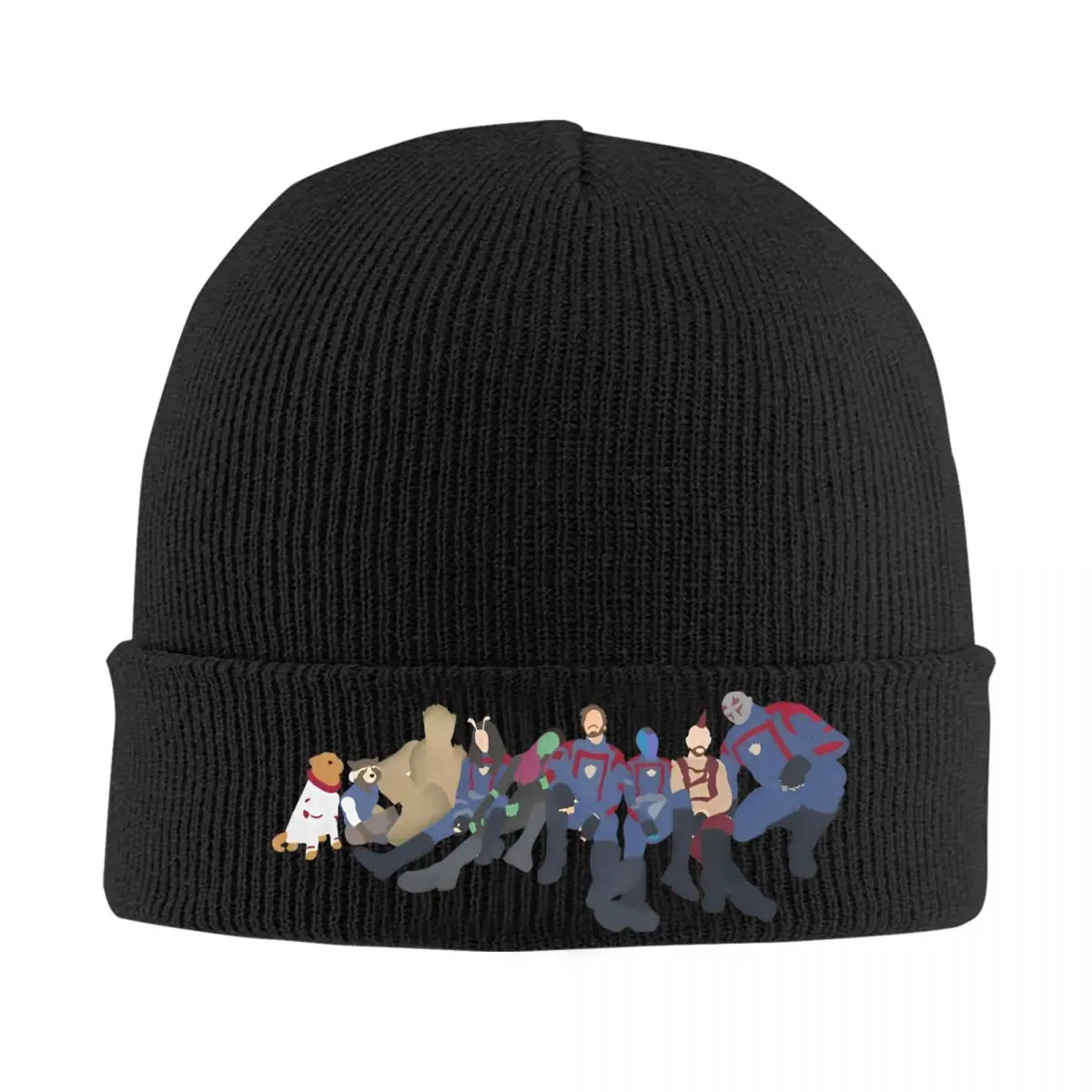 Guardians Of The Galaxy Logo Bonnet Hats Beanie Hats Autumn Design Skullies Beanies Vintage Female Male Kpop Thermal Elastic Cap