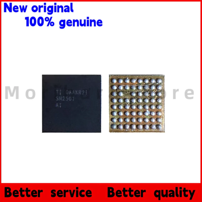5 uds/SN2501 SN2600B2 SN2400B0 SN2400AB0 68841 68827 68815 68803 1610A2 CPD2 BCM59355A2IUB3G IC de carga carcasa de plástico negro