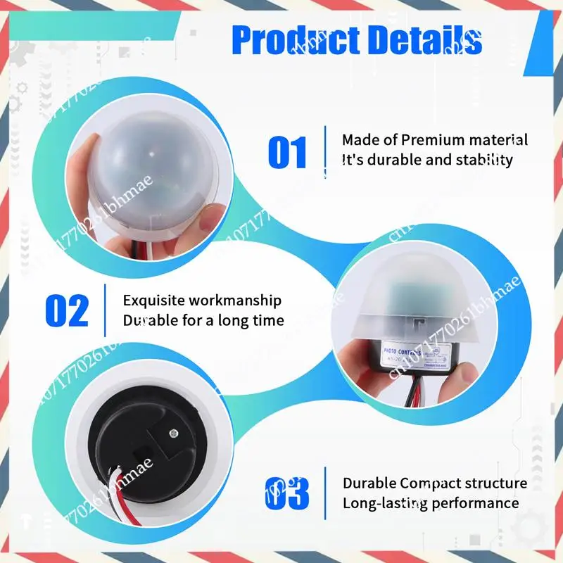 

-A21Z Автоматическое автоматическое включение и выключение фотоэлемента, переключатель уличного фонаря C AC 220 В, 50-60 Гц, 10 А, фотопереключатель с фотопереключателем, сенсорный переключатель