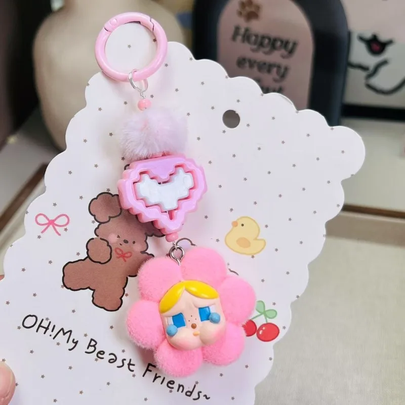 

Kawaii Crybaby × Flying Little Police keychain Creative Charm Heart Three-dimensional Doll Backpack Accessories Pendant Gift