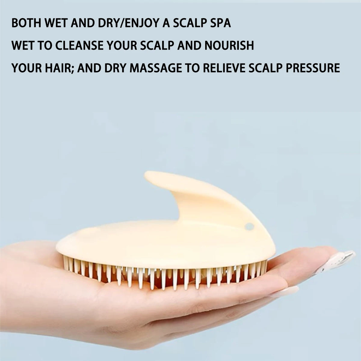 فرشاة تدليك فروة الرأس الناعمة إزالة القشرة الرطبة والجافة غسل الشعر مشط المحمولة للعناية بفروة الرأس فرشاة اغتسال Rolle ВВВКАВВВ0С ﻿