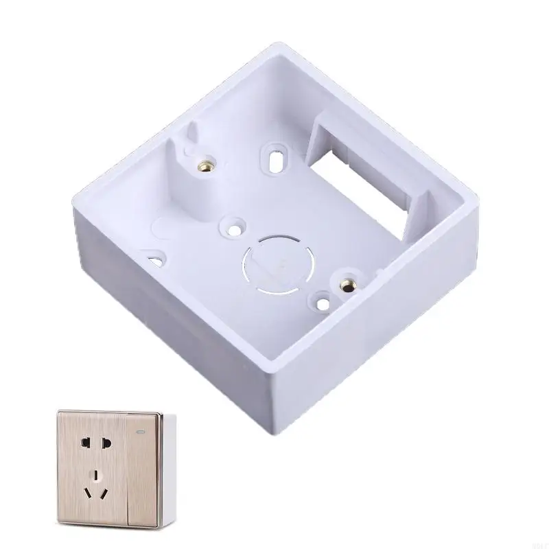 MOLC 86X86 PVC Thickening Junction Box Wall Mount Cassette For Switch Socket Base Sw