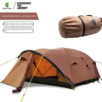 Two-storey, One-bedroom, One-room Outdoor Camping Tent Supplies Beach Mountaineering Hiking Lightweight Rain Tunnel Tent