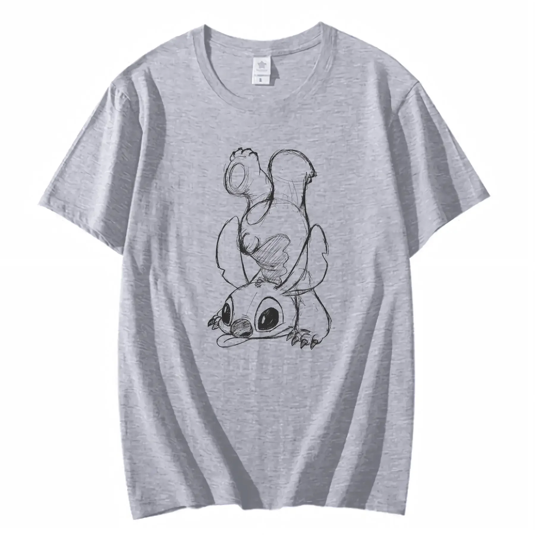ديزني غرزة رسم صورة تي شيرت لطيف ليلو ومطابقة WDW ماجيك المملكة ديزني لاند الأسرة عطلة عطلة خمر #2