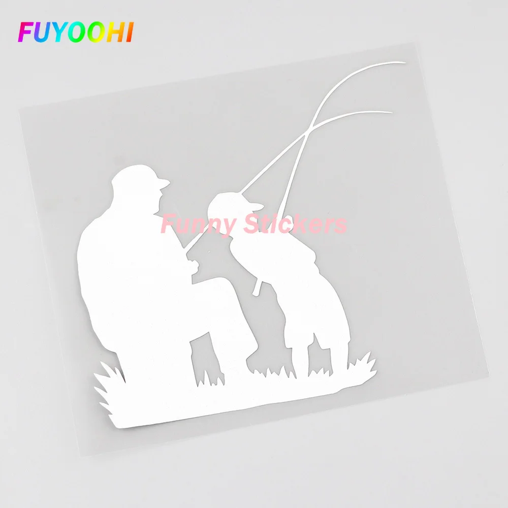 FUYOOHI Play Stickers Personality Creativity Vinyl Car Sticker for Sports Parenting Fishing Father Son Car Accessories Decals