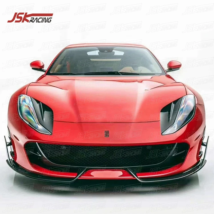 MANS STYLE DRY CARBON FIBER FRONT LIP FRONT BUMPER LIP BUMPER SPLITTER for 2017-2020 FERRARI 812