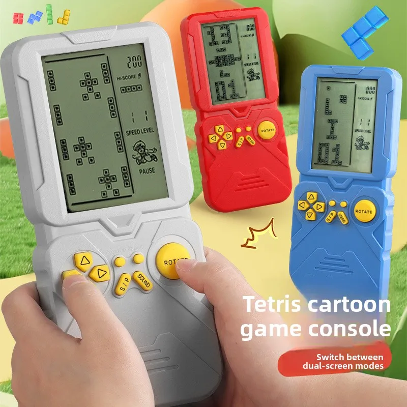 New Large-screen Tetris Game Console Puzzle Brain Development Intellectual Nostalgia Retro Toy