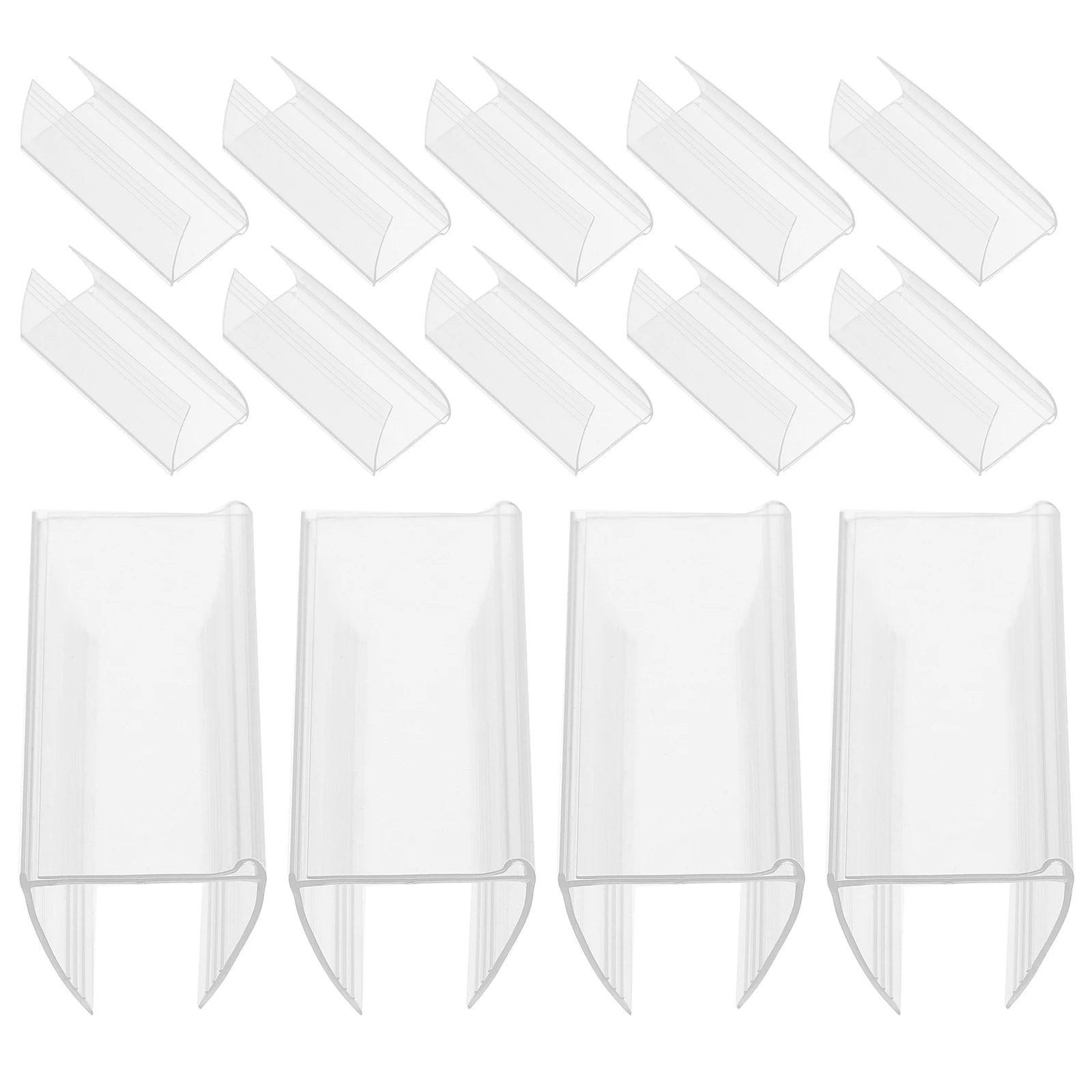 

30 Pcs Price Bar Clip PVC Label Holders for Shelves Supermarket Retail Sign Display Tag Price Label Holder Storage