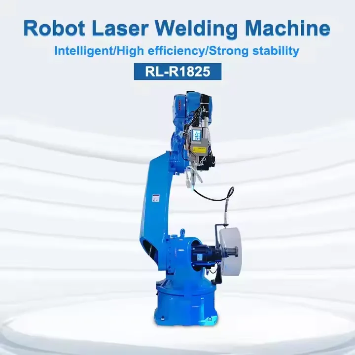 1500W 2000W 3000W Automatic 6 Axis Robot Arm Fiber Laser Robotic Welding Machine For Corner Welding
