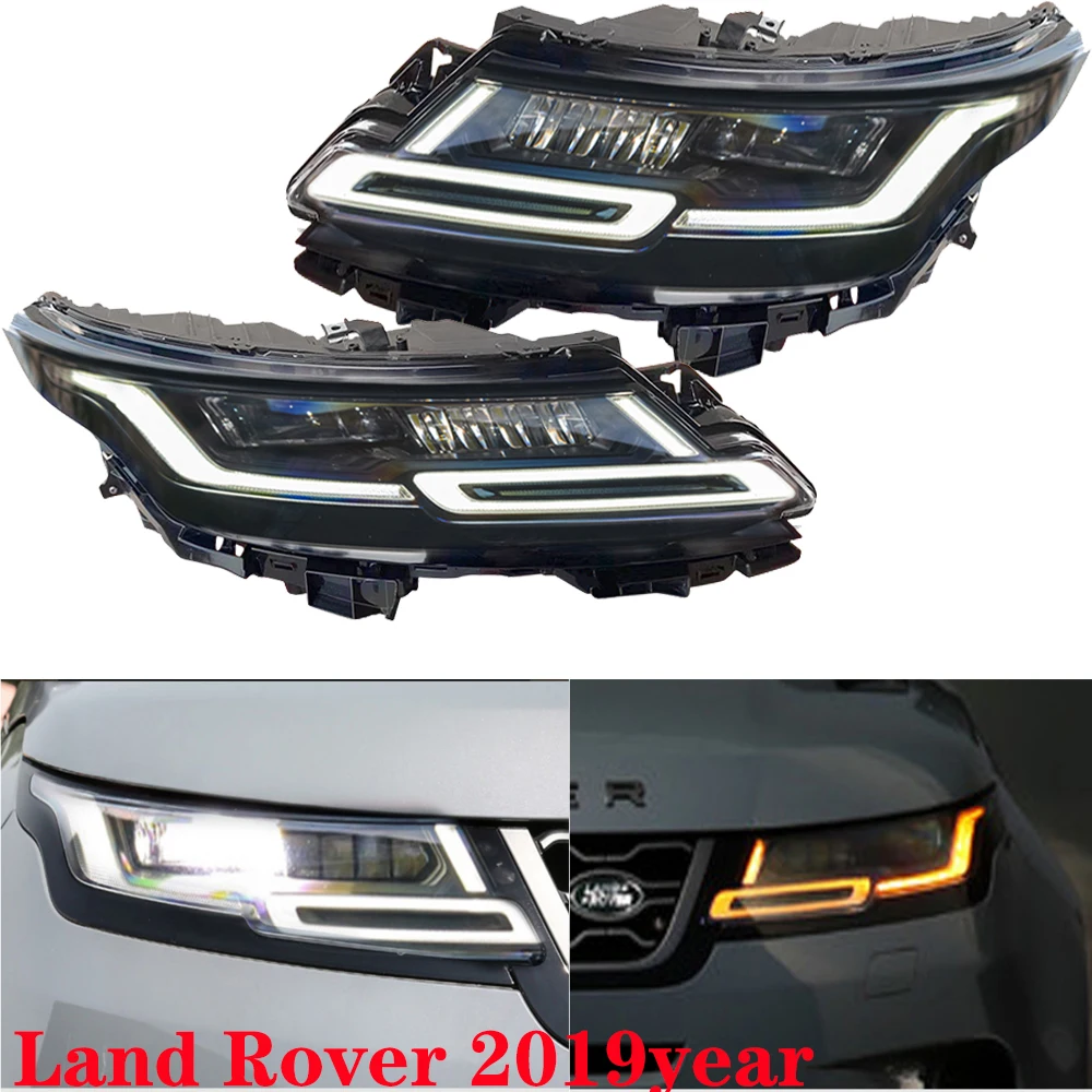 1pcs car bumper headlamp For Ranger headlight ALL IN LED 2019y headlamp for Land Rover Ranger fog light