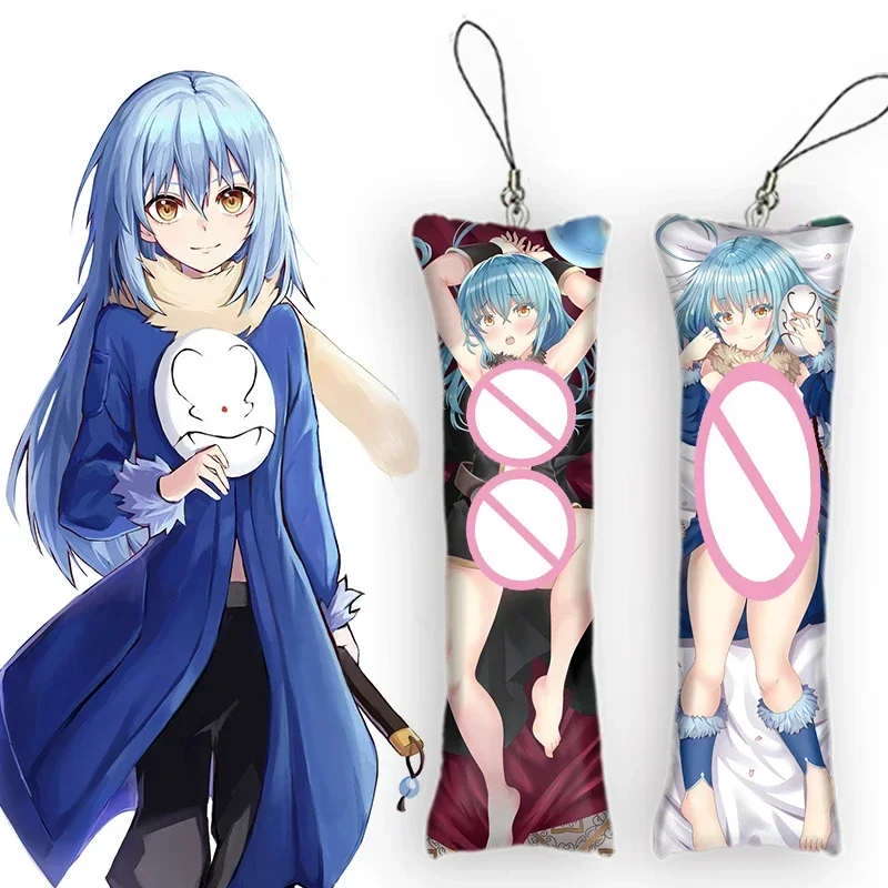 

Fashion4x12cmThat Time I Got Reincarnated As A Slime Rimuru Tempest Shuna Mini Pendant Dakimakura Keychain Mini Pillow Key Chai