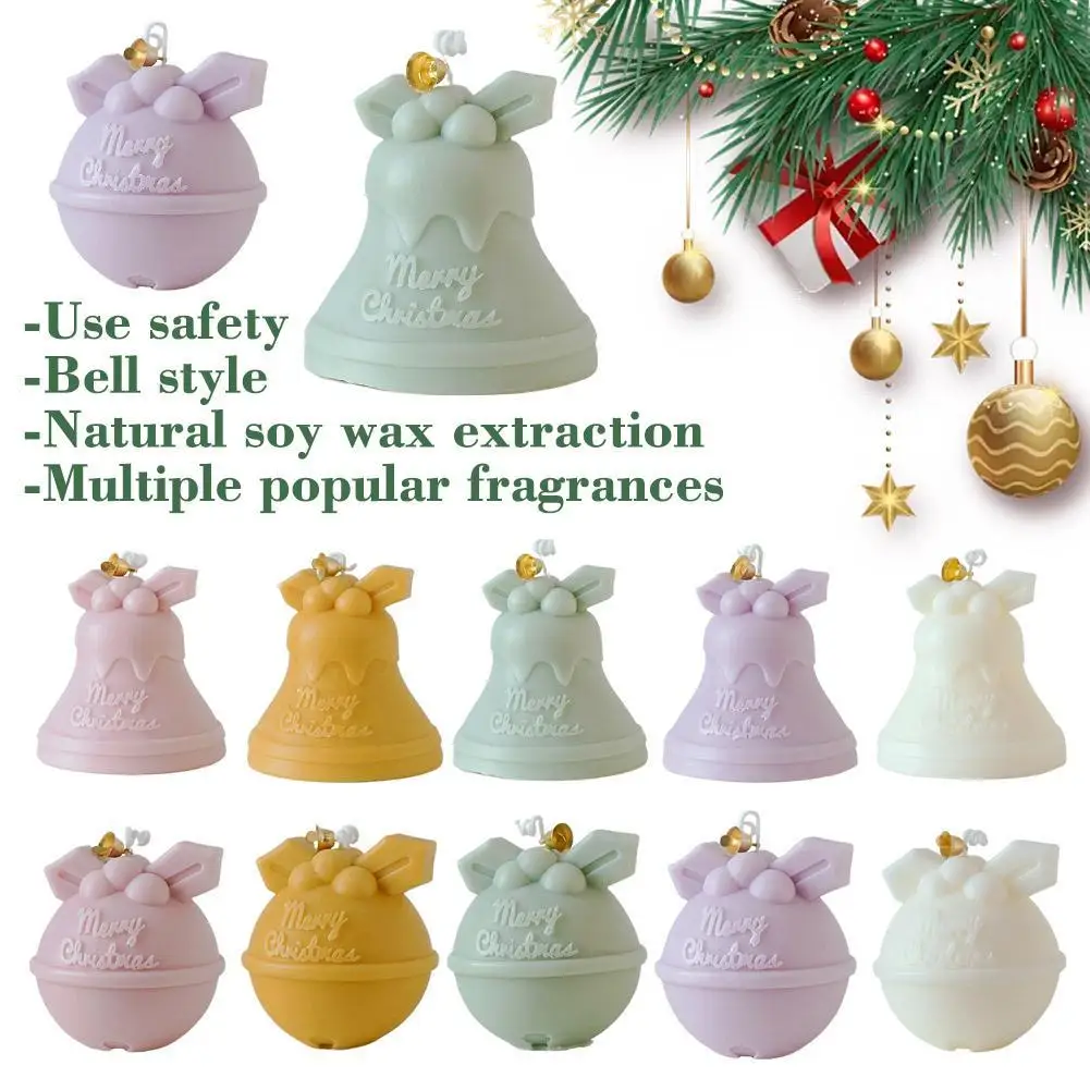 

Christmas Candle Molds Home Decoration JinglingBell Snowman Elk Candle Wax Silicone Mold Navida New Year Ornament Gypsum Mould