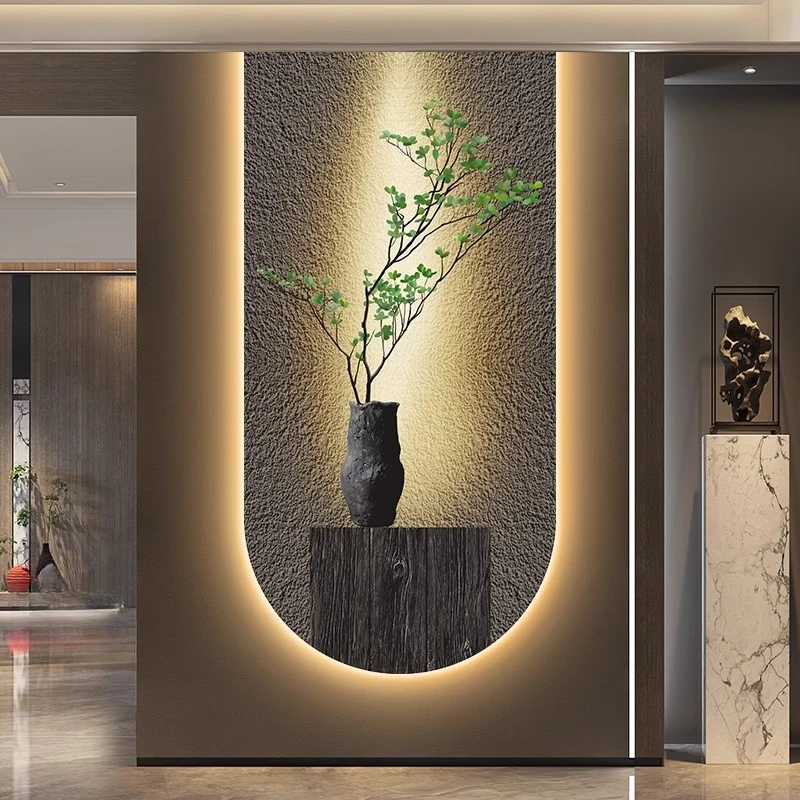

Modern Plant LED Wall Light - Lustre Luxury Hanging Mural Lighting with Artistic Design for Hallway & Living Room Spaces