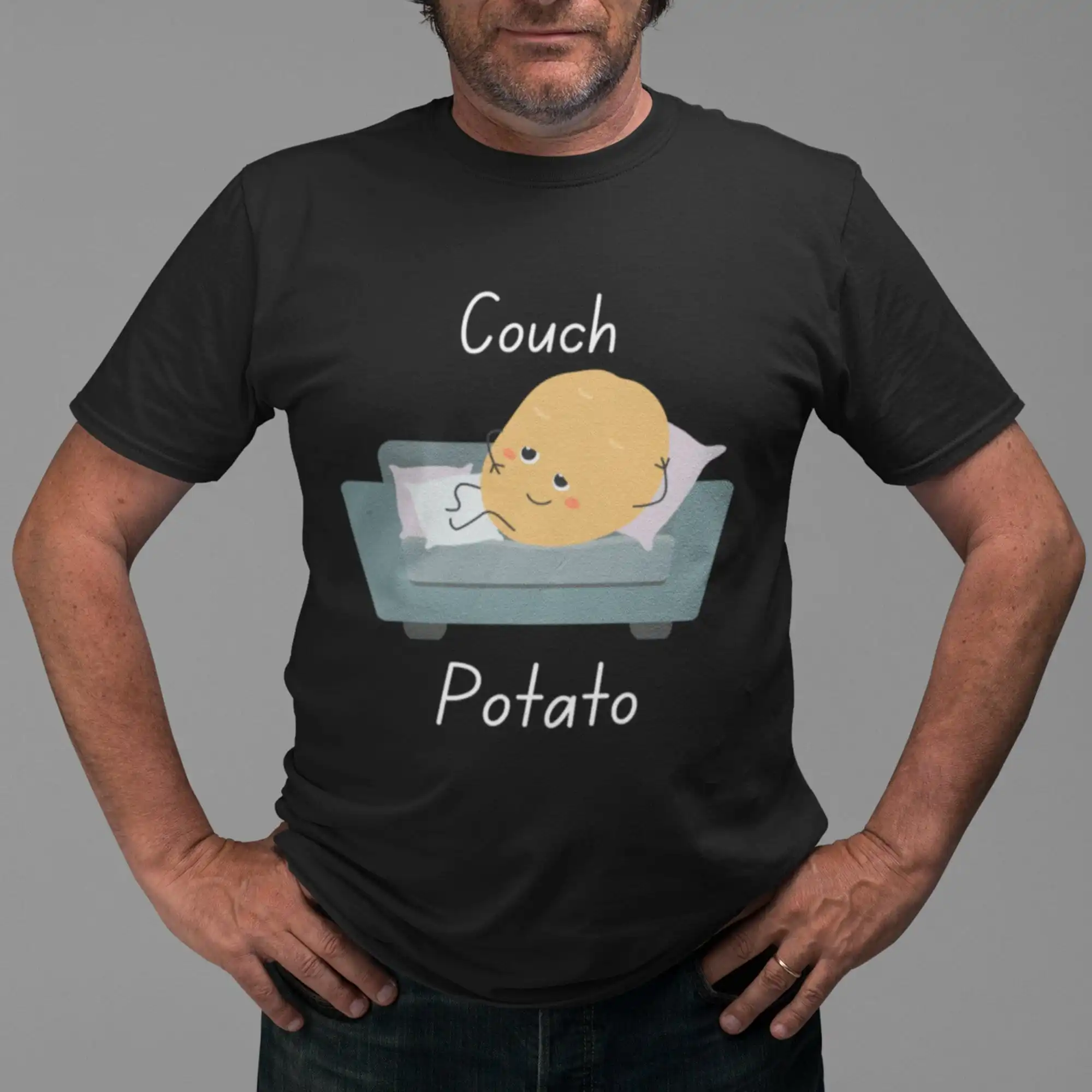 Couch Potato Shirt, Funny Tee, Vegetarian T-shirts