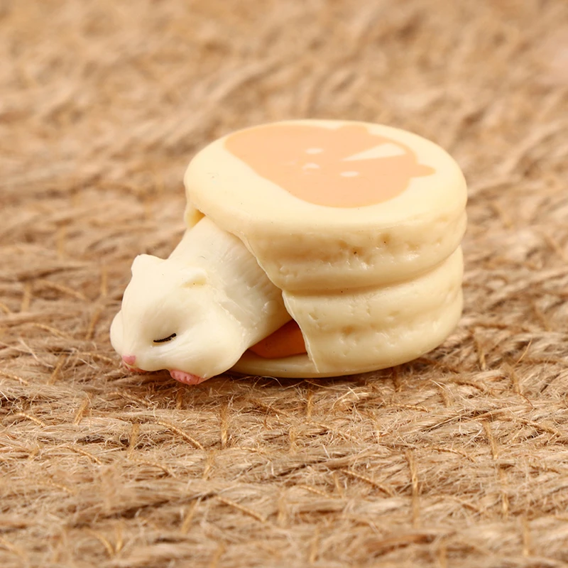 ドールハウス ミニハムスター デザートを食べる ハンバーガー 食べ物 デコレーション おもちゃ