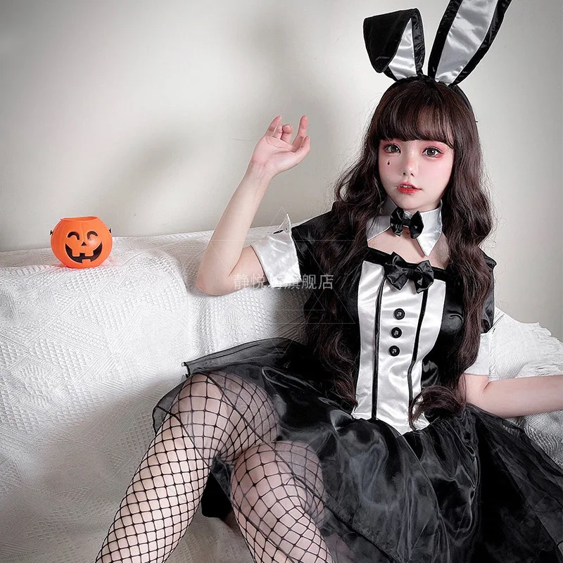 

Halloween Costume for Women Uniform Temptation Christmas Costume Rabbit Girl Cosplay Cute Anime Disfraz Easter Multi Piece Set