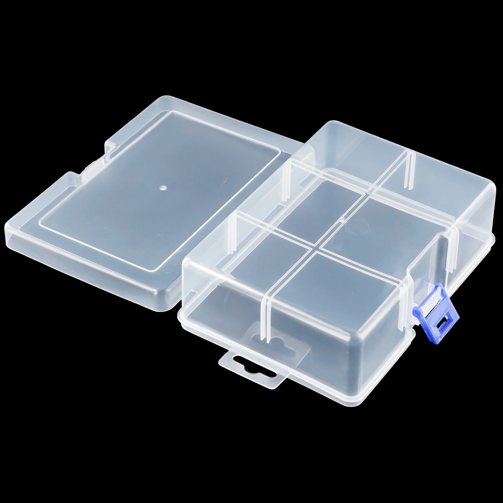 16.5cm*12cm*5.8cm Transparent Large-capacity Transparent Plastic Cosmetics Storage Box Holder Case Container Simple And Stylish