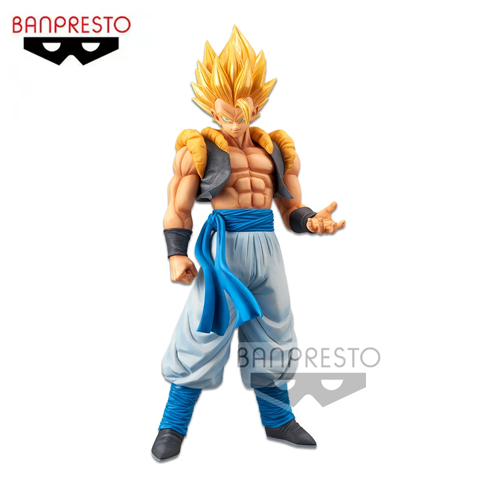 100% Original Genuine Banpresto Dragon Ball Z Grandista Nero 28cm Gogeta Action Figure Model Toys Figurals Brinquedos