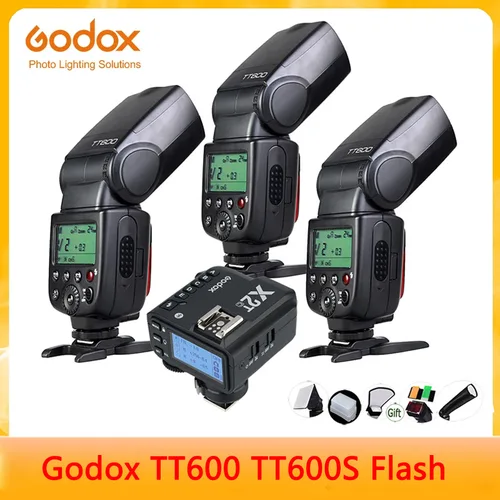 Godox TT600 2,4G inalámbrico GN60 Flash maestro/esclavo con sistema de disparo incorporado Compatible con Canon Nikon Sony Pentax Fujifilm