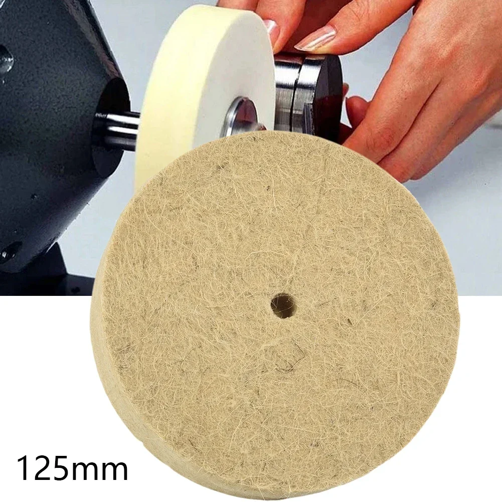 5In Wool Felt Polishing Wheel Grinding Wheel Wool Buffing Pad Grinder Rotary Tool Accessories For Metal Marble Glass Ceramic