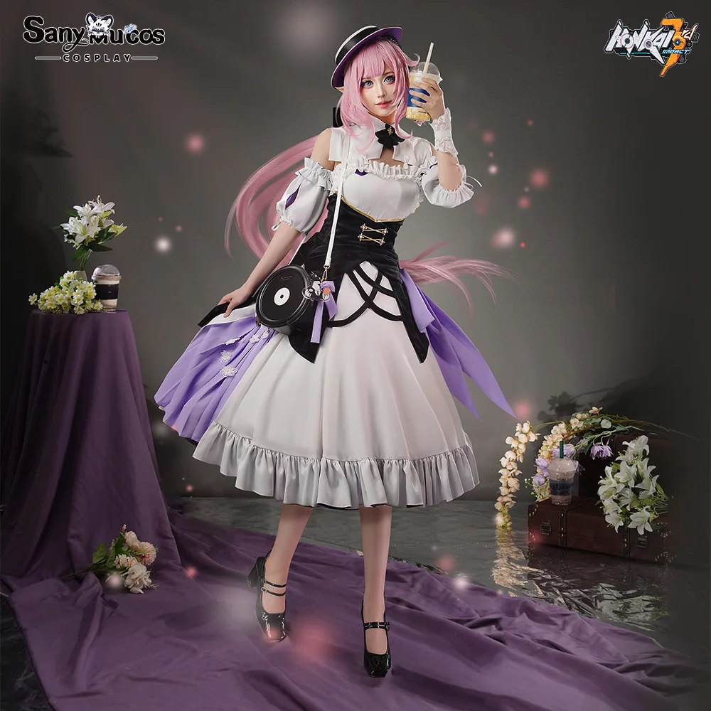 Premium Edition SanyMuCos Elysia Cospaly Honkai Impact 3rd Game Elysia Dress Cospaly Outfit Comic-con Birthday and Holiday Gifts