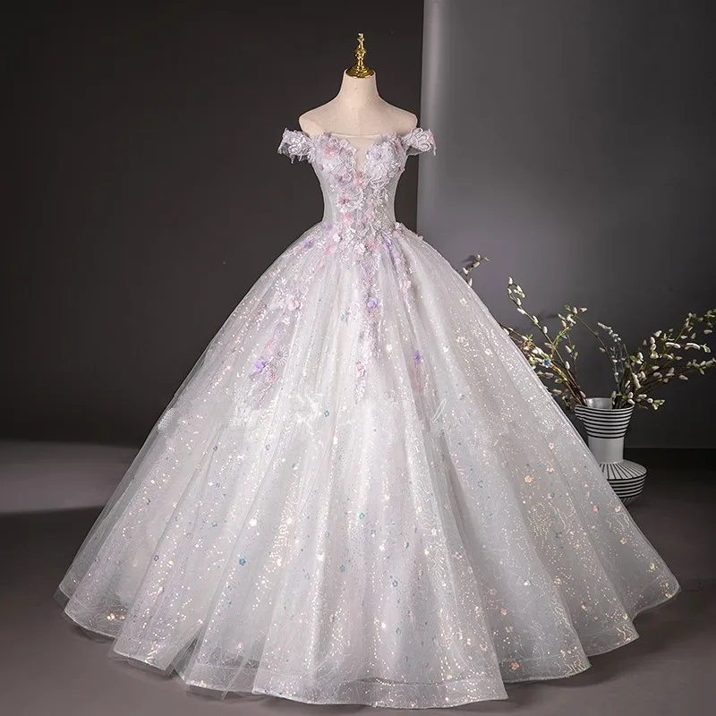 

The new one-word shoulder decal Quinceanera Dress with exposed shoulders is a refined rite of passage