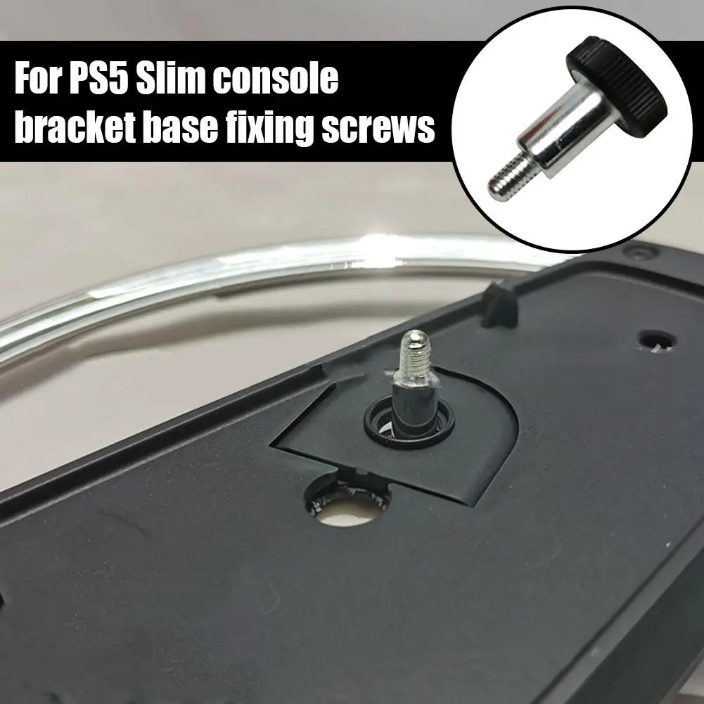 For PS5 Slim Console Bracket Base Fixing Screws Replacement Screw for Playstation 5 Slim Game Console Bottom Stand T1K9