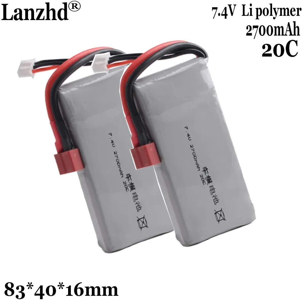 1-10pcs 7.4V 2700mAh DIY Replacement Battery For DJI Tello Tello EDU Drone Remote control car model aircraft 2S lithium battery