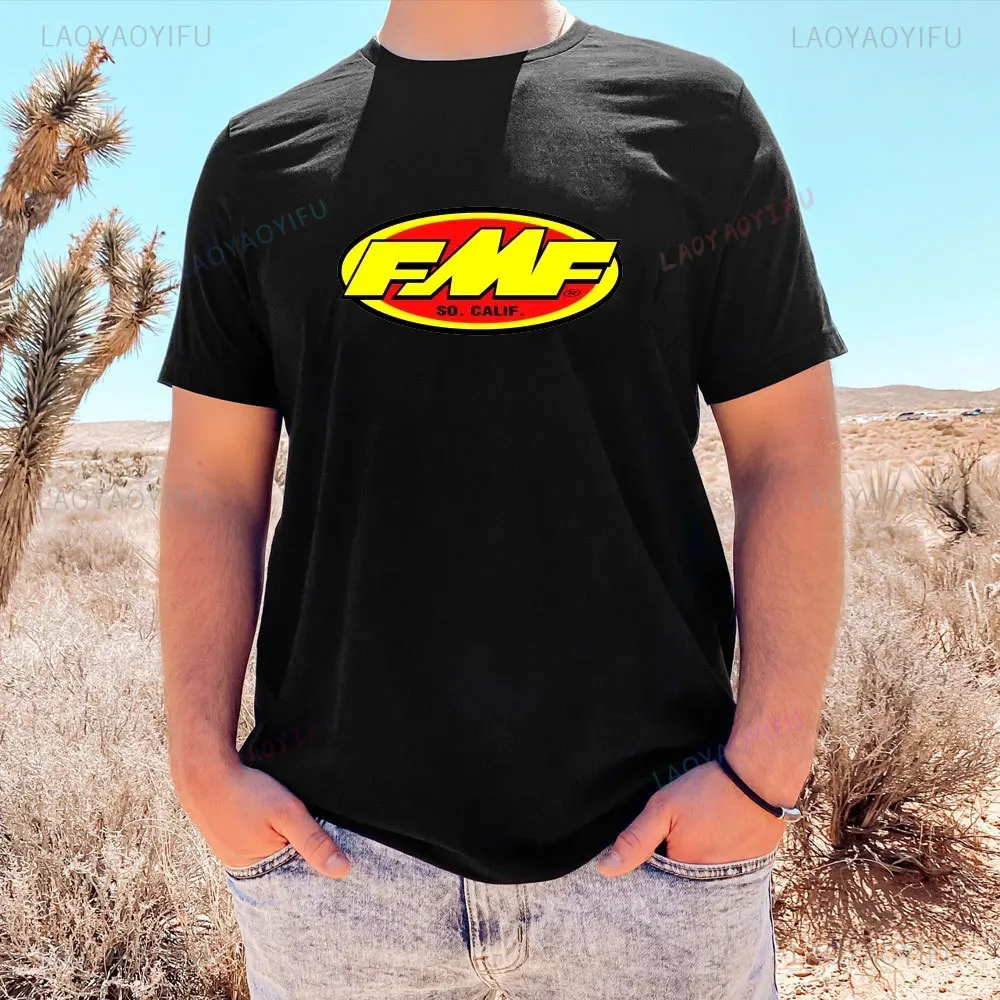 FMF Mix It Cotton T-Shirt Mens Round Neck Fashion Clothing Short Sleeves T Shirt Fmf Racing Exhaust T-shirt Ama Motocross Tops