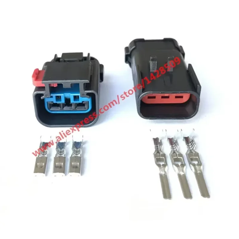 1 Set 54200308 54200312 Headlight Wiring Connector Pigtail FCI Apex 2.8mm Waterproof Automotive Plugs 3 Pin Female Male