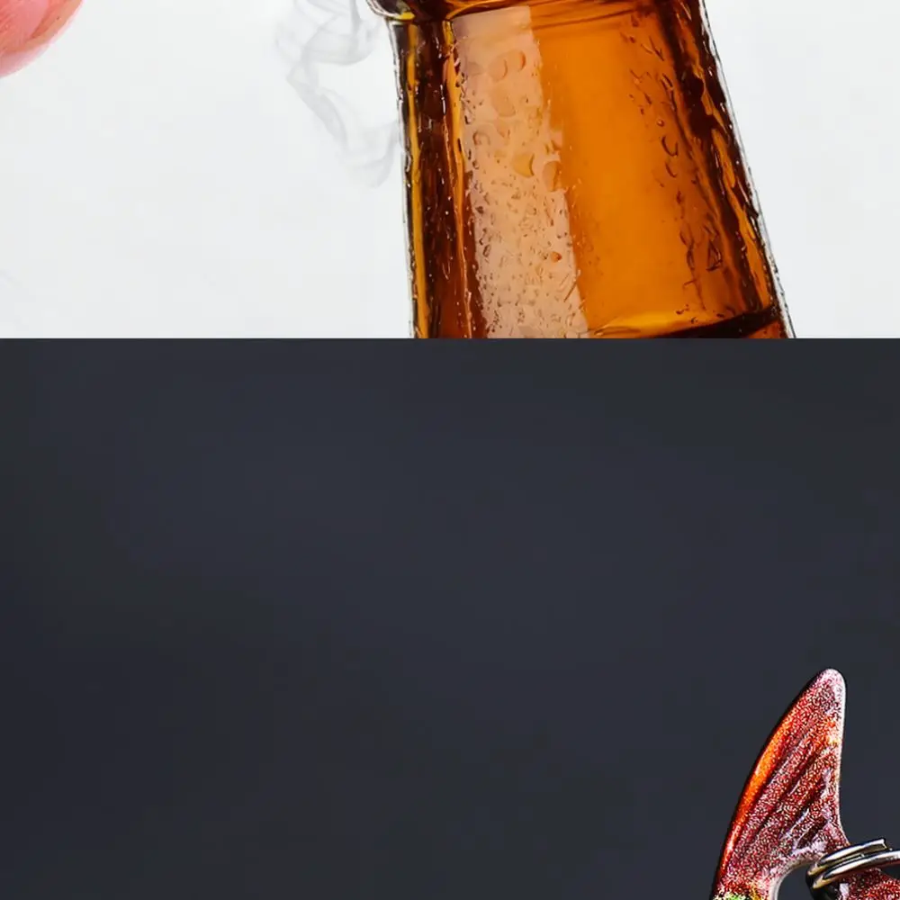 Durable Zinc Alloy Fish Bottle Opener Lure Shape Portable Kitchenware For Weihe Sports Beer Cap Remover Gadget