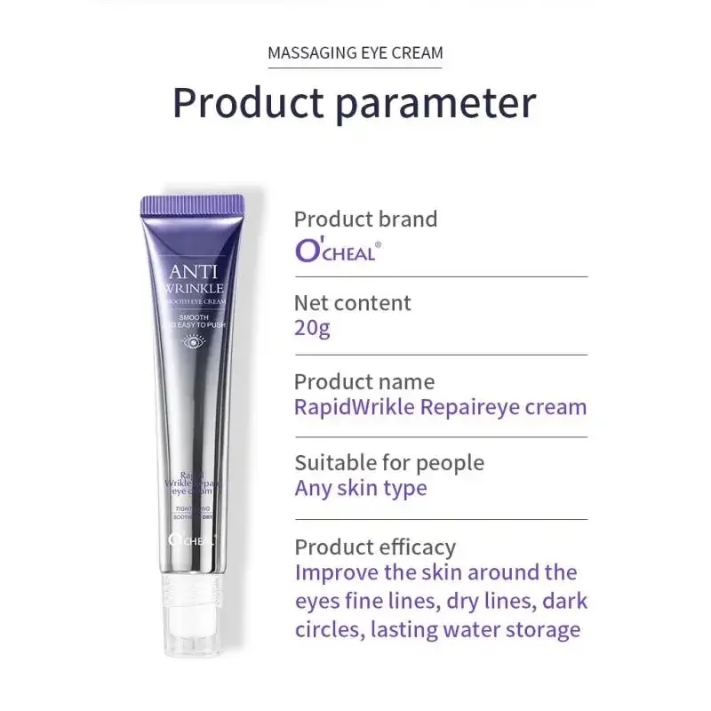 Tratamiento de círculos oscuros, crema para ojos, rodillo de ácido hialurónico, masajeador, bolsas hidratantes antiarrugas, reducción del envejecimiento, cuidado de la piel